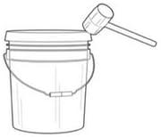 House Naturals 5 Gallon Food Grade BPA Free Bucket Light Blue Pail with Black Double Gasket Screw on Lid (Pack of 2) - NeatNest