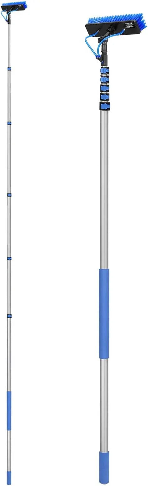 VEVOR Water Fed Pole Kit, 36FT Solar Panel Cleaning Pole with Extendable Handle, 180° Rotatable Brush Head & 65.6FT Hose, Household & Outdoor Window Cleaner Tool for Caravan Solar Panel Deck - NeatNest