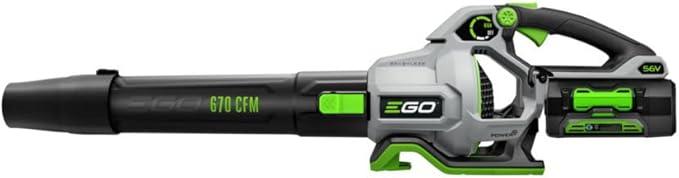 EGO POWER+ Leaf Blower, Cordless Electric 670 CFM, Includes 56V 4.0Ah Battery and Charger - LB6703 - NeatNest