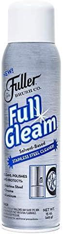 Fuller Brush Full Gleam Stainless Steel Cleaner – 15 oz Spray for Appliances, Chrome, Aluminum & Sinks – Cleans, Polishes & Protects Metal Surfaces (Pack of 6) - NeatNest