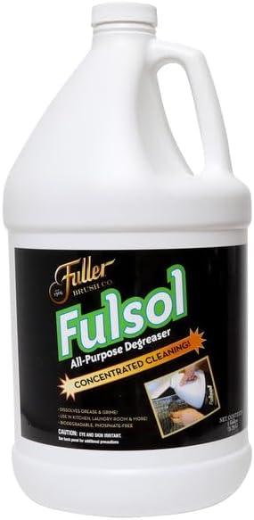 Fuller Brush Fulsol Heavy-Duty Degreaser 6 Gallons – Concentrated All-Purpose Cleaner – Cuts Grease, Grime, Oil & Stains on Tile, Glass, Laundry, Grills – Lemon Scent (Makes 360 Gallons) - NeatNest