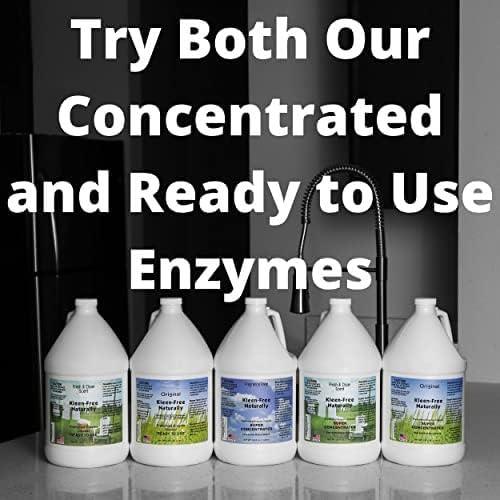 Naturally Preformed Enzyme Cleaner, Enzyme Solution, Multi-Purpose Cleaner, Laundry Additive and More - Concentrate - Fresh and Clean Scent -128oz - NeatNest