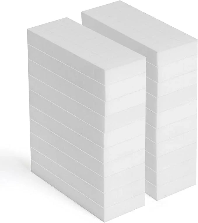TRENDBOX Melamine Sponges Magic Cleaning Sponges Melamine Foam for Dishes Eraser Sponges for Kitchen (White, 6.3x2.4x0.7 Inch (Pack of 20)) - NeatNest