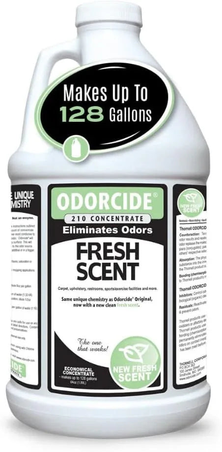 Odorcide Odor Eliminator Concentrate: Odor Eliminator for Strong Odor on Carpets, Hardwood & More - Smoke, Sweat & Pet Odor Eliminator for Home w/Non-Enzymatic Formula, 64 oz - NeatNest