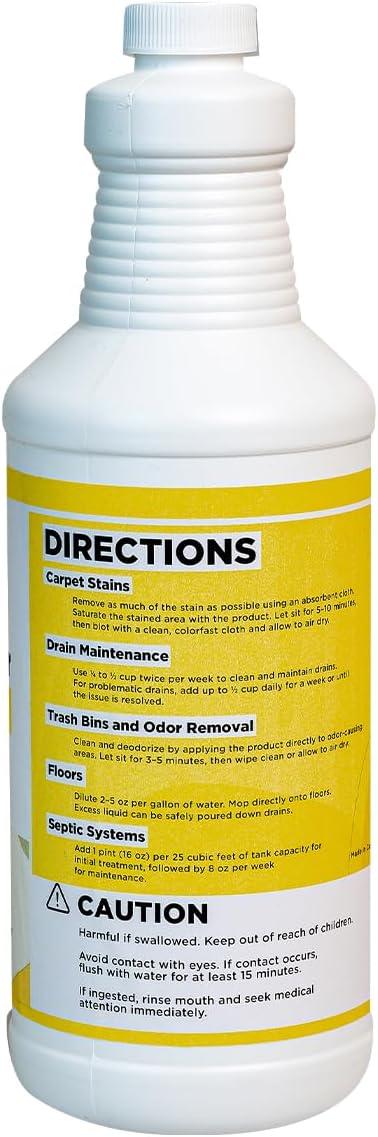 NORTHWEST ENTERPRISES Multi-Purpose Enzyme Cleaner - Household and Commercial Enzyme Cleaner, Fresh Lemon Scent (32 ounces) - NeatNest