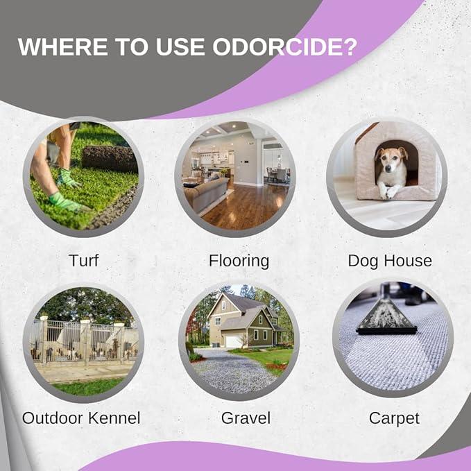 Odorcide Odormed Odor Eliminator Concentrate - Pet Odor Eliminator for Strong Odor on Floors, Walls, Cages & More - All-Purpose with Safe, Non-Enzymatic Formula (1 Gal, French Lavender Vanilla) - NeatNest
