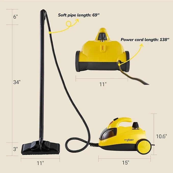 Steam Cleaner with 28-in-1 powerful, deep cleaning for home, floor, car, tiles, grout, oven,grove,range, wall and window in kitchen, living room,bathroom, high temperature steam cleaning - NeatNest