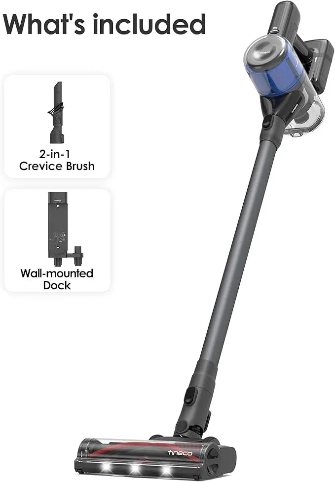 Tineco Pure ONE S30 Cordless Vacuum Cleaner, 150AW Powerful Suction, Zero Tangle Brush, Up to 65min Runtime, 6-Stage HEPA Filtration, PureCyclone Technology Stick Vacuum with Wall Mount Dock - NeatNest