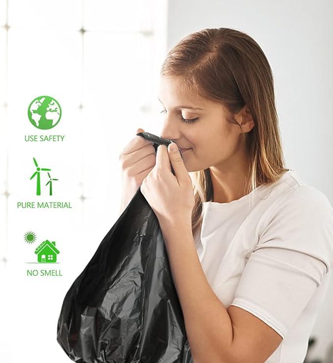 0.5 Gallon Mini Trash Bags Garbage Bags, Tiny Bathroom Trash Can Liners by Teivio, Small Plastic Bags for Desktop Trash Bin/Dog/Poop Car, Fit 2 Liters or Less Can (250 Counts, Black) - NeatNest