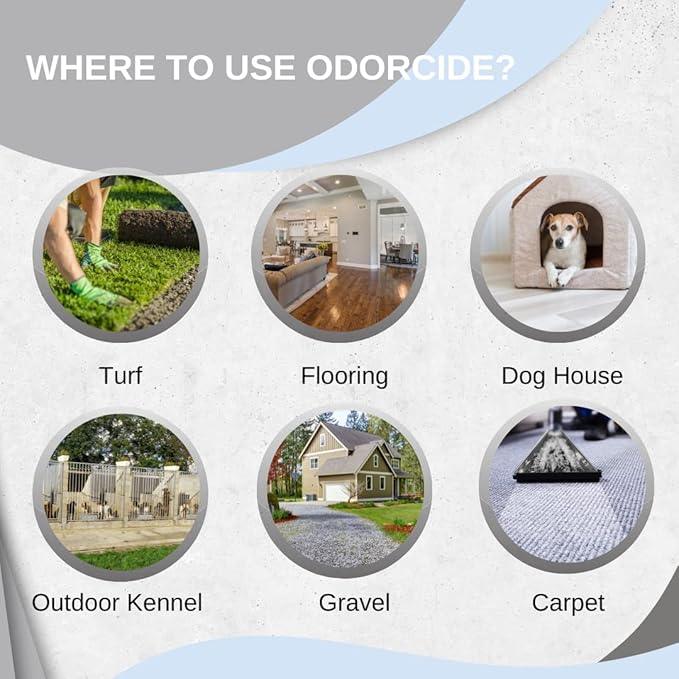 Odorcide Odormed Odor Eliminator Concentrate - Pet Odor Eliminator for Strong Odor on Floors, Walls, Cages & More - All-Purpose with Safe, Non-Enzymatic Formula (1 Gal, Cool White Linen) - NeatNest