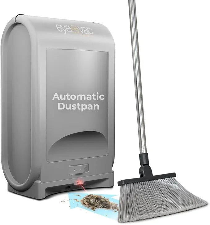 EyeVac Pro Touchless Vacuum Automatic Dustpan - Ultra Fast & Powerful - Great for Sweeping Salon Pet Hair Food Dirt Kitchen, Corded Canister Vacuum, Bagless, Automatic Sensors, 1400 Watt (Sliver) - NeatNest