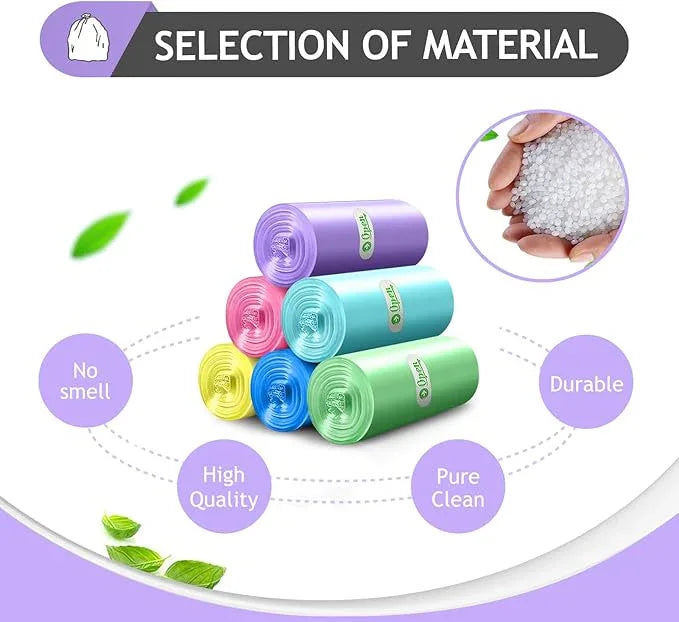 Small Trash Bags 3 Gallon 120 Count Strong Trash Bags Colorful Small Garbage Bags, Trash Can Liners for Bathroom Home Office Kitchen Bedroom, fit 5-10 Liter, 1,1.2,1.6,2,2.6,3 Gal,Multicolor - NeatNest