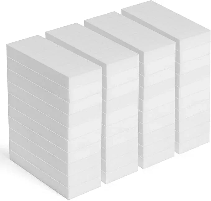 TRENDBOX Melamine Sponges Magic Cleaning Sponges Melamine Foam for Dishes Eraser Sponges for Kitchen (White, 6.3x2.4x0.7 Inch (Pack of 40)) - NeatNest