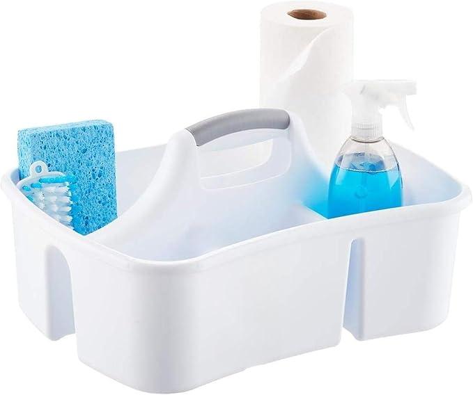 Extra Large 5 Gal Divided Cleaning Caddy Organizer with Handle - Cleaning Supplies for Housekeeping - Shower Caddy Portable - Shower Caddy Dorm - Cleaning Supplies Organizer - 17.75 x 13.25 x 7.75 - NeatNest