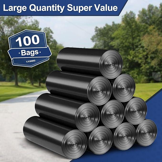 20-30 Gallon Trash Bags Black - 1.28 Mil Thick,30" x 35" Large Garbage Bags 100 Count,20+ Gallon Heavy Duty Trash Can Liners Unscented for Kitchen Home Office Commercial Outdoor - NeatNest