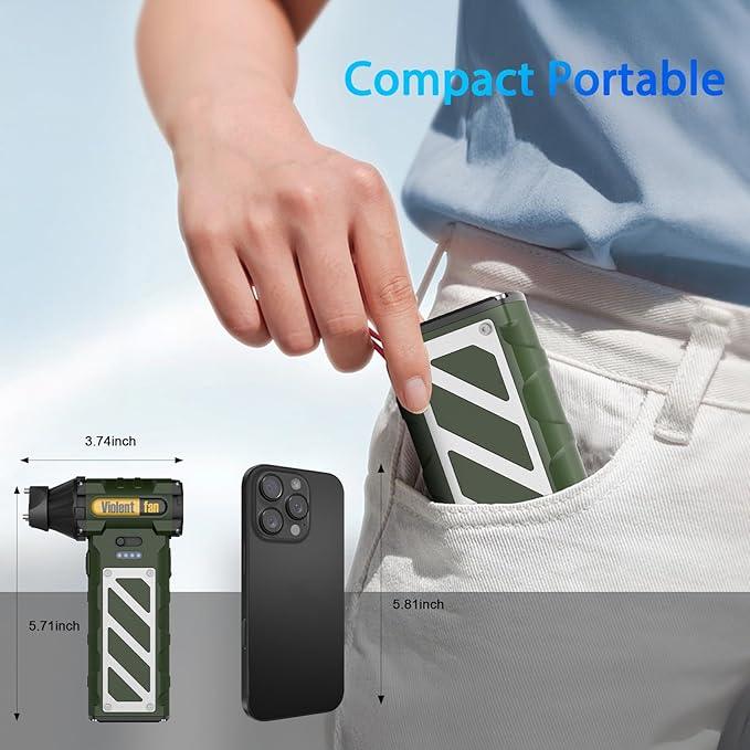 Electric Air Duster-Compressed Air Duster,60mph Wind Stepless Speed Canned Air for PC/Computer/Blaster/Electronics/Home Cleaning, 150000RPM Air Blower to Spray Air Can Dust Off Keyboard Cleaner(Green) - NeatNest