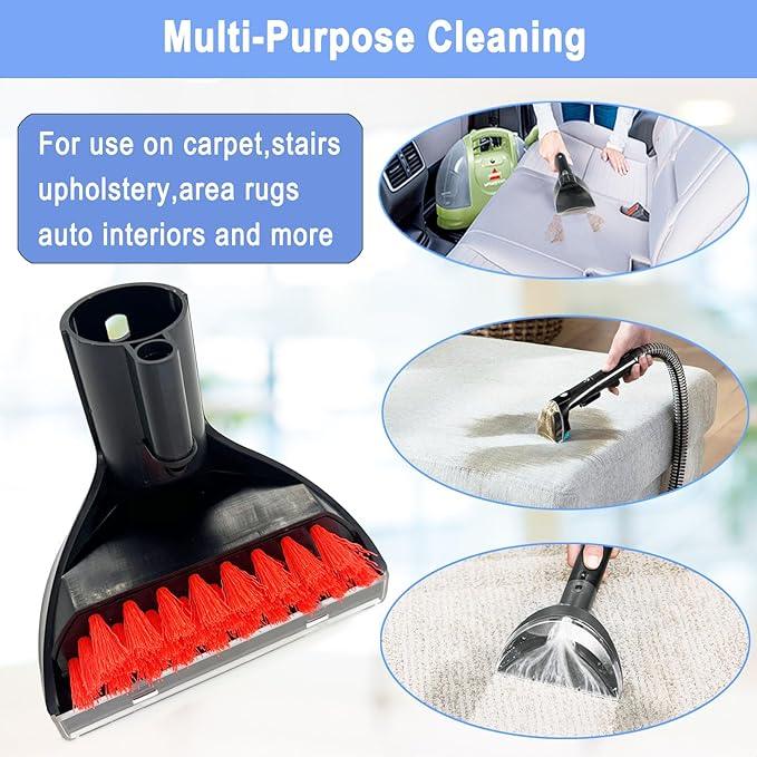 Upgraded 1400B Little Green 5.3" Detachable Tough Stain Brush Tool Replacement for Bissell Little-Green Upright &Portable Carpet Cleaners for 1400B 4075 3860 1425 2458 3194 3353 Series,1+3 Brush,Black - NeatNest