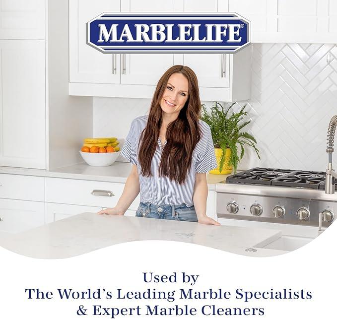 Marblelife InterCare Marble and Travertine, Natural Stone & Terrazzo Liquid Cleaner, Shower & Tile Surface Care, Floor, Walls & Countertop Cleaner and Degreaser, 32 oz - NeatNest