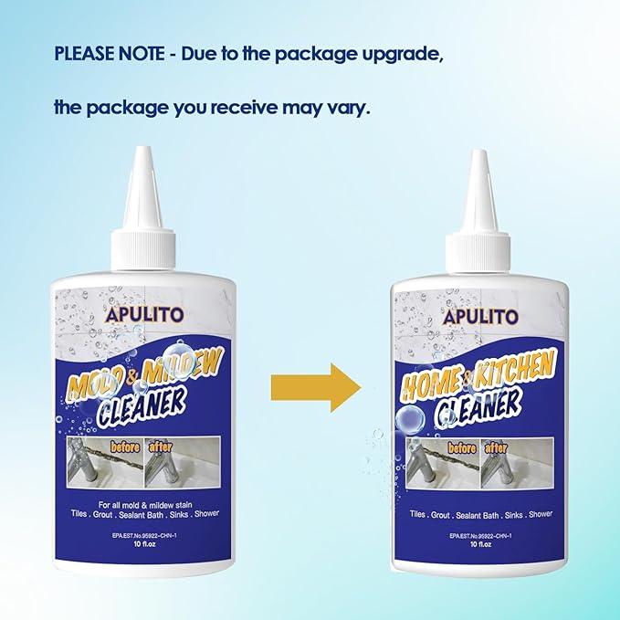 APULITO Household Cleaner Gel for Bathroom Shower Kitchen Tile Grout, Sinks Countertops 10 Fl Oz (Pack of 1) - NeatNest