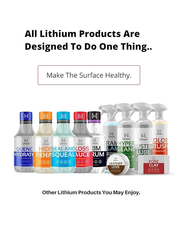 Lithium Leather Love Car Leather Cleaner and Conditioner - Deep Hydrating All Natural Premium Care For Car Interior that Restores, Rehydrates and Protects (4oz) - NeatNest