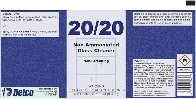 20-20 Non-Streaking, Non-Ammoniated Glass Cleaner - NeatNest