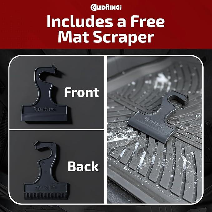 Gledring Rubber Car Mats Dry Wash Cleaner - Rubber Floor Mat Cleaner, Enviornment Friendly, Water Based, No Smell, does not Mark or Slip After Cleaning, Spray & Wipe - 16.9 oz (500 ml) - NeatNest