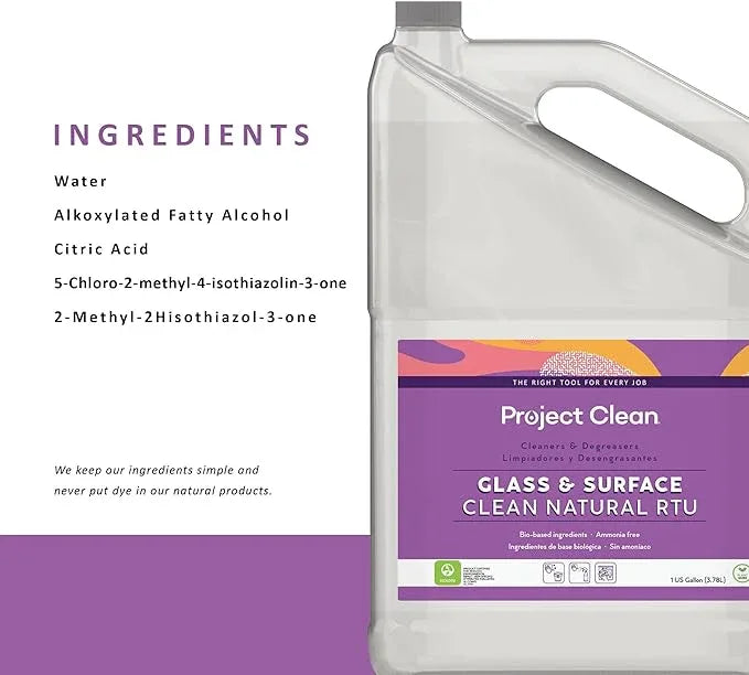 Commercial Industrial Glass & Surface Clean, Non-Toxic Biodegradable Multi-Surface Cleaner Solution, ECOLOGO Certified (4) - NeatNest