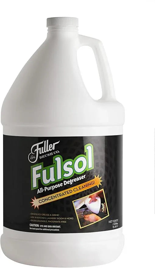Fuller Brush Fulsol Heavy-Duty Degreaser 2 Gallons – Concentrated All-Purpose Cleaner – Cuts Grease, Grime, Oil & Stains on Tile, Glass, Laundry, Grills – Lemon Scent (Makes 120 Gallons) - NeatNest