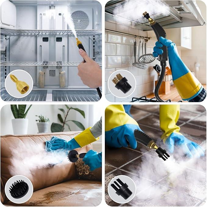 2500W Steam Cleaner for Home, High Pressure Handheld Steam Cleaner with 6-gears Adjustable, Portable Steamer for Cleaning Car Upholstery Tile Grout Home - NeatNest