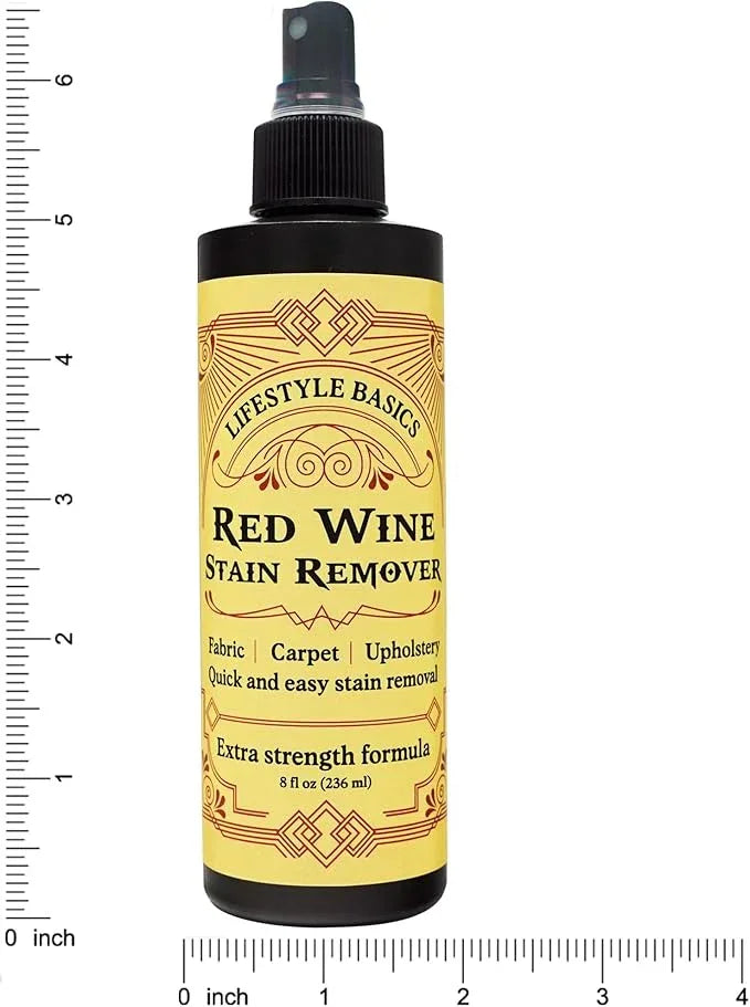 Red Wine Stain Remover Spray Cleaner 8oz | For Clothes, Carpet, Tablecloth, Fabric, Upholstery, Laundry | Fast, On-the-Go Wine Spot Treatment - NeatNest