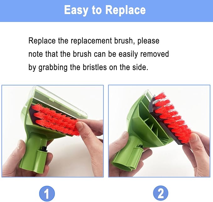 Upgraded 1400B Little Green 5.3" Detachable Tough Stain Brush Tool Replacement for Bissell Little-Green Upright &Portable Carpet Cleaners for 1400B 4075 3860 1425 2458 3194 3353 Series,1+3 Brush,Green