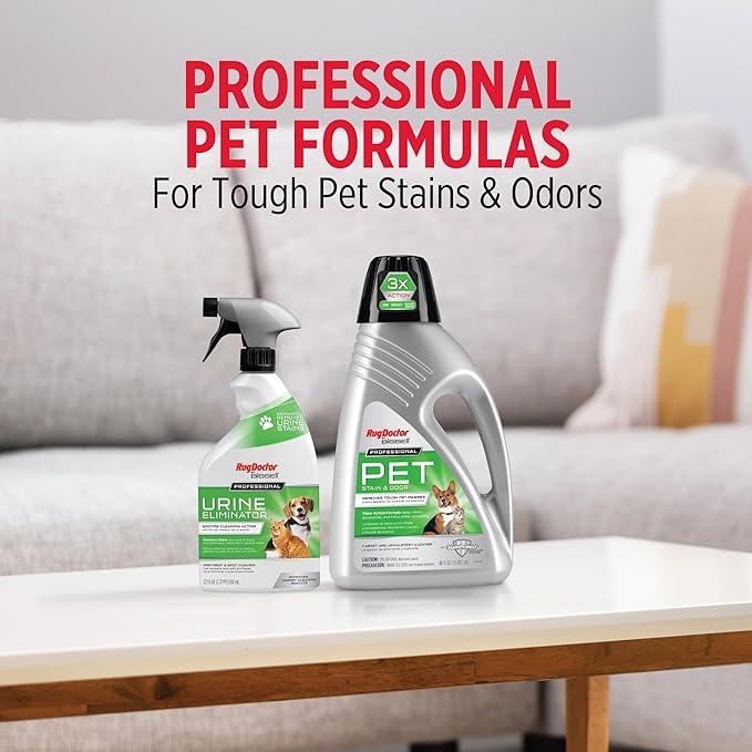 Rug Doctor X3 Commercial Carpet Cleaner - Pet Pro Pack, Includes Commercial Carpet Cleaning Machine, 48 oz. Pet Stain & Odor Carpet Cleaner and 22 oz. Urine Eliminator - NeatNest