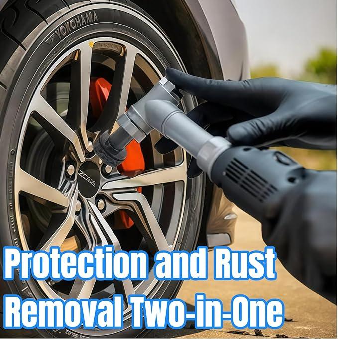 Wheel Hub Cleaning Tool Kit, Professional Brake Hub & Wheel Stud Cleaner with 8 Grinding Heads, Rust Removal & Resurfacing Kit for Car, Truck and SUV Maintenance, Fits Power Drill - NeatNest