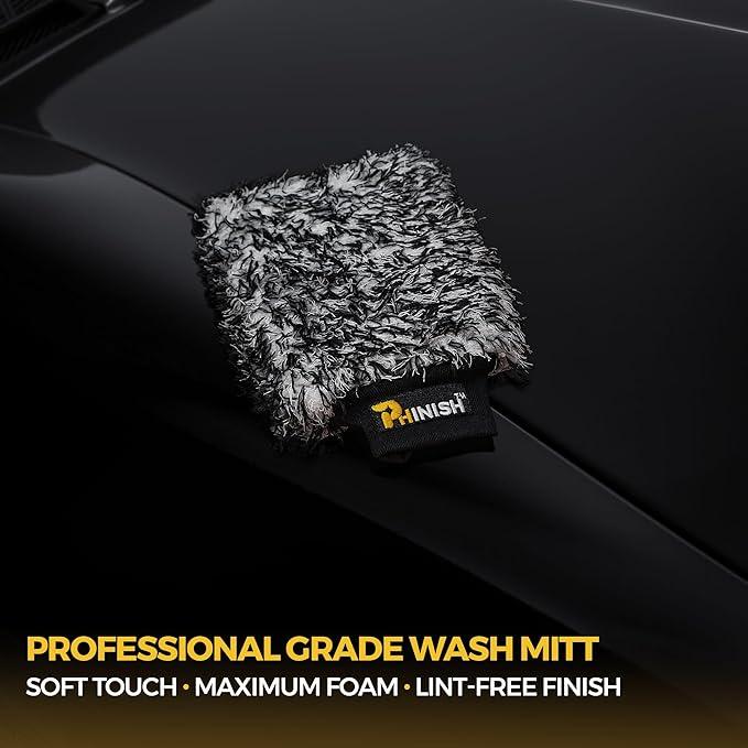 The Giant Giant 24"x36" Car Drying Towel – Ultra Absorbent 1200 GSM Twisted Loop Microfiber, Scratch-Free, Streak-Free, 70/30 Korean Blend – Includes Wash Mitt & Glass Towel for Auto Detailing - NeatNest