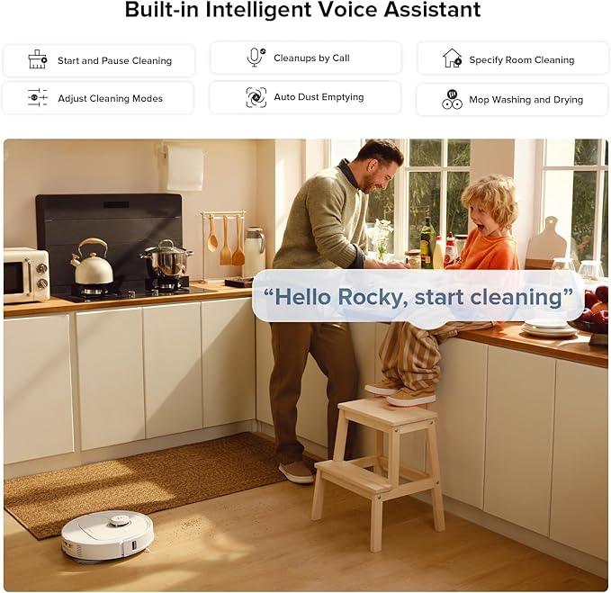 roborock S8 MaxV Ultra with Refill & Drainage System Robot Vacuum and Mop, Check Installation Space First, FlexiArm Design, Auto Mop Wash&Dry 10000Pa Suction, Obstacle Avoidance, 20mm Auto Mop Lifting - NeatNest