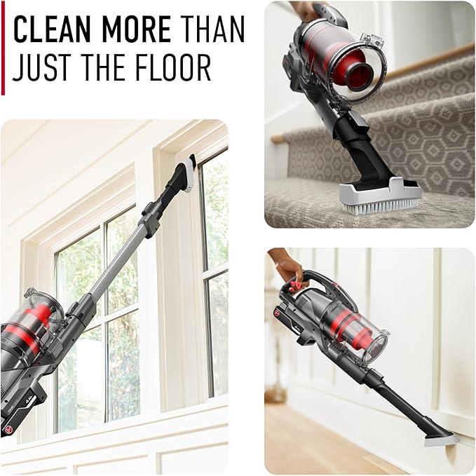 Hoover ONEPWR WindTunnel Emerge Cordless Stick Vacuum Cleaner, Lightweight Stick Vac, Powerful and Quiet Cleaning, Self Standing, No Wall Mount Required, Cordless Vacuum Cleaners for Home Use - NeatNest