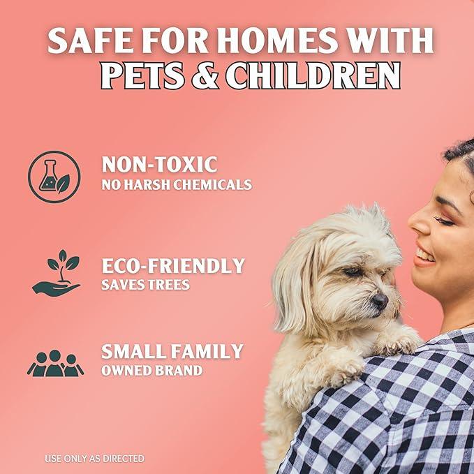 Dog Pee Cleaner | Pet Accident Cleanup Powder | Vomit Cleanup Kit for Hard Surfaces | Puppy Potty Training Aid | Dog Diarrhea Accident Absorbent | Non-Toxic Odor Remover - NeatNest