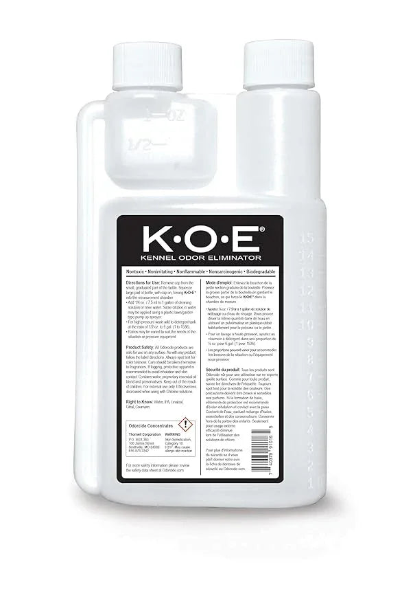 Odorcide K.O.E. Apricot Odor Eliminator 16 oz for Strong Odor for Cages, Runs & More – Home & Kennel w/Safe, Non-Enzymatic Formula - NeatNest