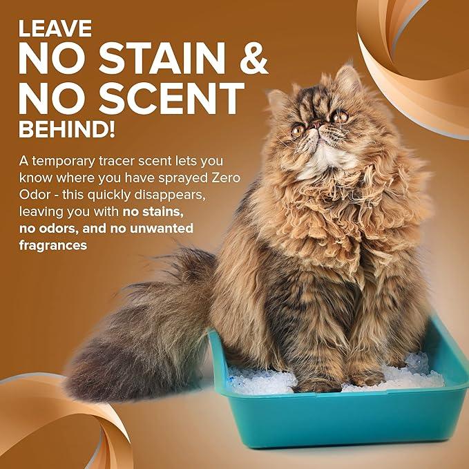 Zero Odor - Pet Stain Remover & Odor Eliminator - Permanently Remove Stain & Odor with Patented Technology Best for Carpet, Furniture, Floors, Pet Bed– Look and Smell Great, 16oz (Over 400 Sprays) - NeatNest