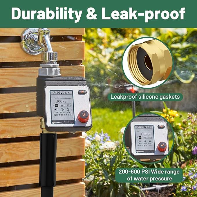 Short Garden Hose 10 ft x 5/8 in Male to Female Heavy Duty Small Water Hose Extend Connector, Lightweight Rubber Hybrid Leader Hose, Leak-Free Connections, BT10B, Black - NeatNest