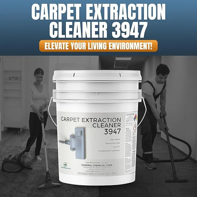 Carpet Extraction Cleaner - Water-Based Professional Deep Clean Carpet Cleaner Solution for Machine - Heavy Duty Stain Remover, Pet-Friendly, Ideal for Residential & Commercial Use - NeatNest