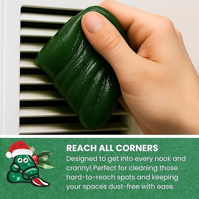 Slime Buddies Car Cleaning Gel Putty - Pine Scented Interior Detailing Tool for Cup Holders, Air Vents & Keyboard - Reusable Auto Detailing Accessories - Dust Remover Goop - NeatNest