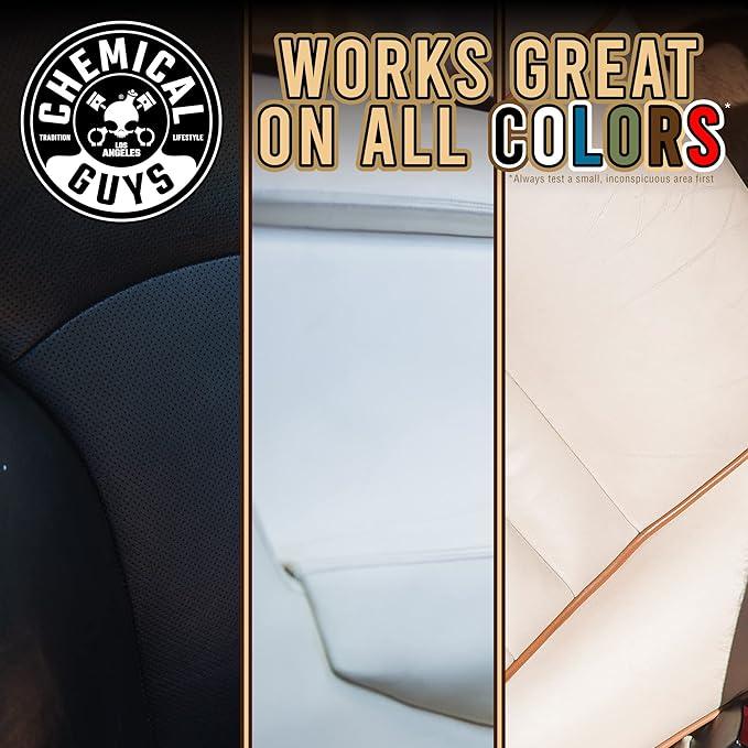 Chemical Guys Colorless and Odorless Leather Cleaner - Safe for Natural, Synthetic, Faux, and Pleather, Car Interior Cleaner, Safe for Furniture, Boots, Apparel, & More - 16 oz - NeatNest