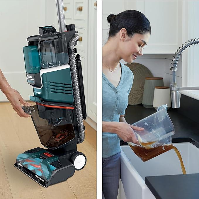 Shark R-EX205 CarpetXpert Carpet, Area Rug & Upholstery Cleaner with StainStriker, Built-in Spot & Stain Cleaner, Teal - Certified , EX200 Series (Renewed) - NeatNest
