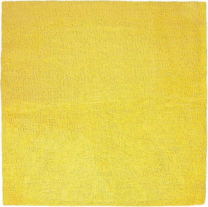 Eurow 200GSM Microfiber Cleaning and Drying Cloths with Dispenser Box, Reusable, Streak-Free, Scratch-Free, Ultra Absorbent, Edgeless for All Surface Types, 12x12in, 50-Pack, Yellow - NeatNest