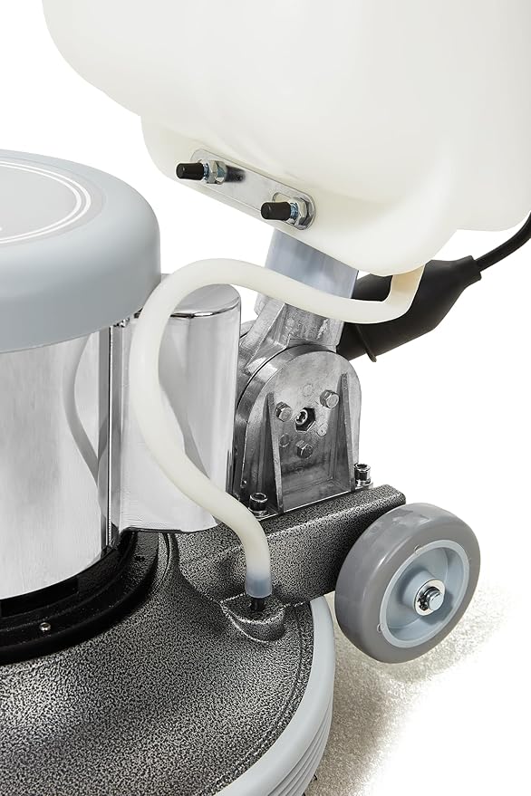 17" Heavy-duty Multi-Functional Floor Buffer Polisher Machine - Clean, Buff, Scrubb and Polish with Ease! Ideal for Carpets Too! Includes Optional Solution Tank, 2 Brushes and 3 Scouring Pads
