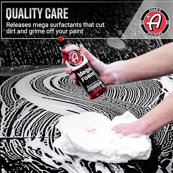 Adam's Polishes Mega Foam (16oz, 2 Pack) - Detailing pH Neutral Car Soap Washing, Concentated For Use In Car Wash Bucket, Foam Gun For Cleaning, Won't Strip Car Wax or Ceramic Coating - NeatNest