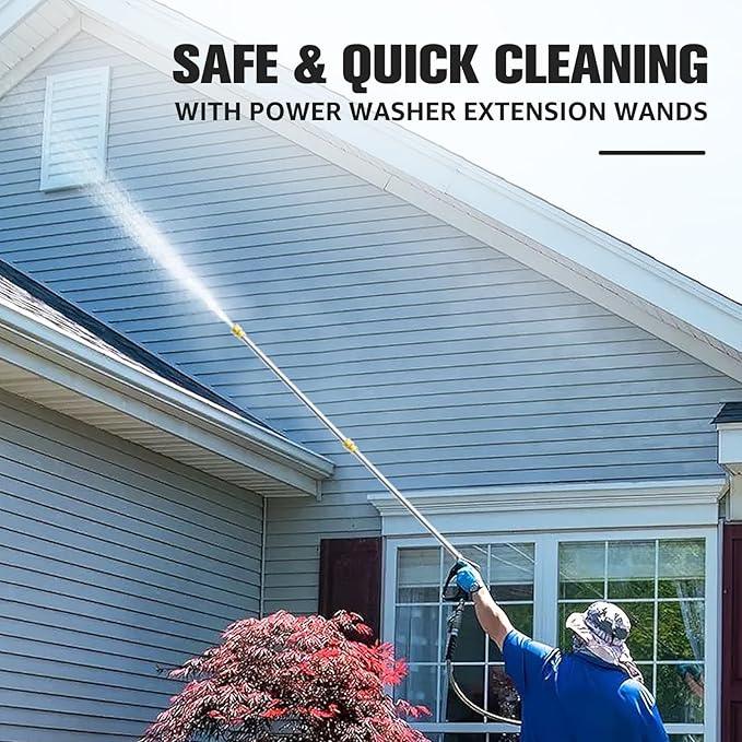 Sealegend Pressure Washer Extension Wand, 17 Inch Power Washer Lance, 2 Packs Stainless Steel with 1/4" Quick Connect, 4000 PSI - NeatNest