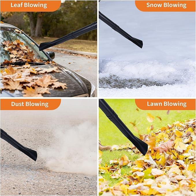 66CC Backpack Blower, 4-HP 2-Cycle Gas Leaf Blower with 880 CFM & 320 MPH, Backpack Leaf Blower, Powerful Clearing Performance for Wet Leaf & Debris Clean & Snow Removal - NeatNest