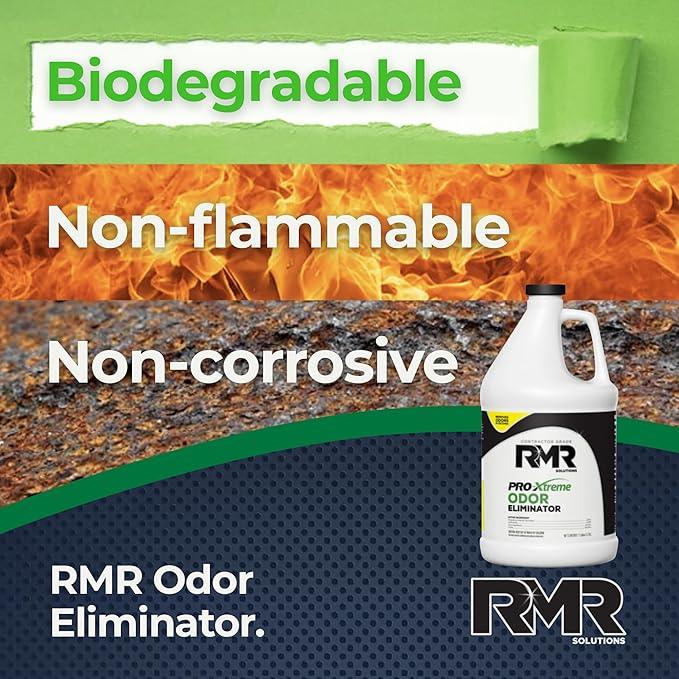 RMR PRO-Xtreme Odor Eliminator, Commercial-Strength Formula, Naturally Destroys Odors, Organic Solution, Tackles The Worst Odors, No Masking or Cover-Up Fragrances, Safe and Easy to Use, 1 Gallon - NeatNest